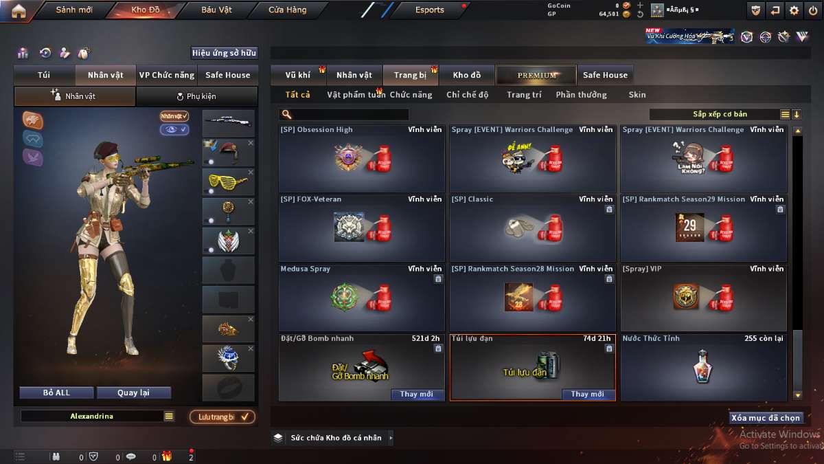 shop acc cf uy tin gia re